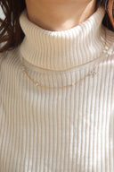emiru  x momota / Ribbon pearl  necklace (2set) : ゴールド