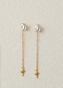 Crescent pierce / star charm