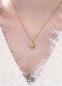 Perfume bottle necklace / Heart