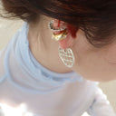 Pleats ear cuff
