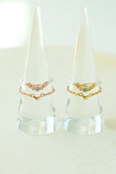 Moon chain frill ring / 2set