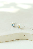 Flower 2tone gem pierce