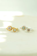 Flower stone ring