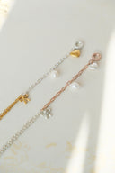 emiru x momota / Heart ribbon bracelet ( 3charm set )