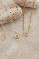 Frill 2tone necklace