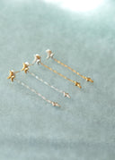 Crescent pierce / star charm