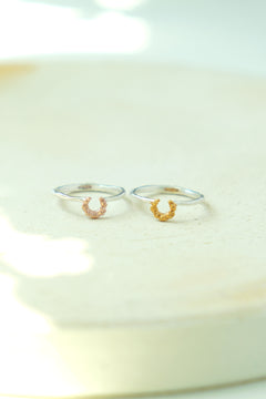 frill horseshoe ring / サイズオーダー / ゴールド