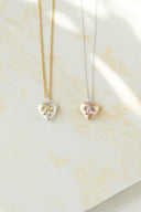 Heart ribbon necklace  / emiru  x momota
