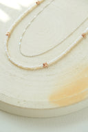 Pearl 2set flower necklace