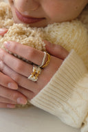 Knit wave  ring