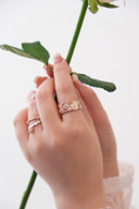open flower ring / emiru x momota　