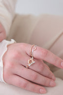 Moon & frill ring / 2set