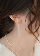 Crescent pierce / star charm