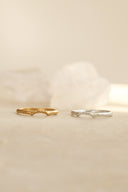 Waning moon ring