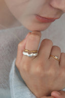 Waning moon ring