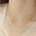 Frill 2tone necklace