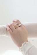 Melt heart ring
