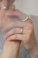 Waxing moon ring