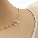 Frill 2tone necklace