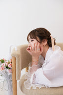open flower ring (3stone) / emiru x momota