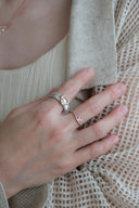 Buckle heart ring