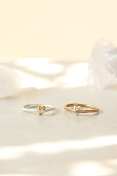 Inside heart ring / サイズオーダー / シルバー