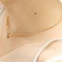 Frill 2tone necklace