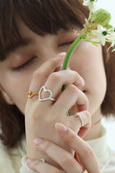 Melt heart ring
