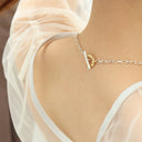 Frill 2tone necklace
