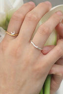 Waning moon ring
