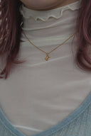 Alphabet necklace / gold
