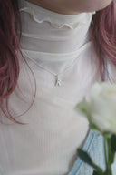 Alphabet necklace / silver