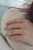 Layerd gem ring