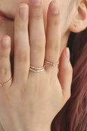 Layerd gem ring