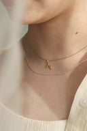 Alphabet necklace / gold