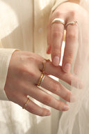 Layerd gem ring