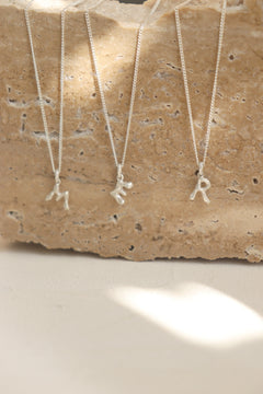 Alphabet necklace / silver / 受注生産 / A