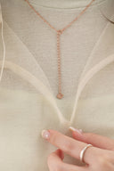 emiru  x momota / Ribbon pearl  necklace (2set) : ピンクゴールド