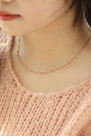 emiru  x momota / Ribbon pearl  necklace (2set) : ピンクゴールド