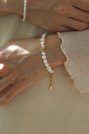 Baroque heart bracelet