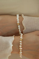 Baroque heart bracelet