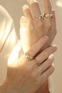 Buckle heart ring