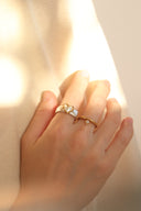 Buckle heart ring