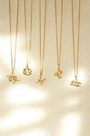 Zodiac necklace / gold