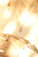 Shell heart necklace