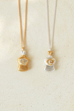 Perfume bottle necklace / emiru logo / 受注生産 / シルバー