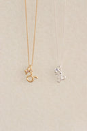 Star charm + Zodiac necklace / gold