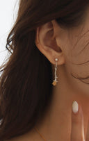 Swing rose earring / (七分咲き)