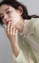 Rose long chain pierce (三分咲き)