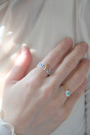 Mesh heart ring